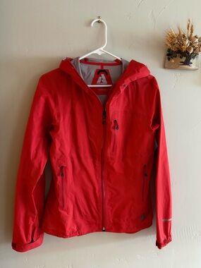 Eddie Bauer Red Women's Waterproof Hooded Jacket